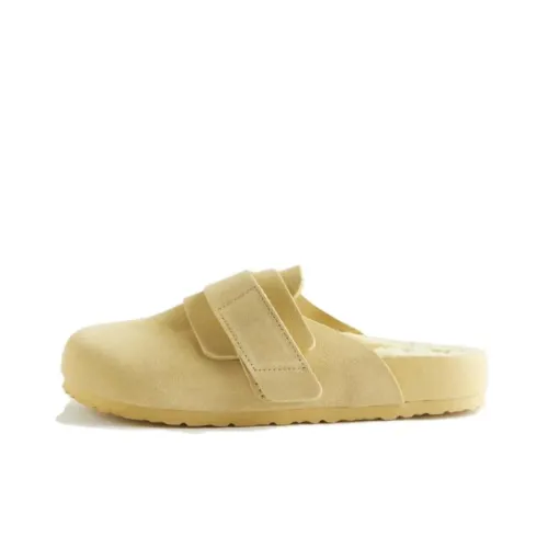 Birkenstock Slip-Resistant Wrap-toe Slippers Men Yellow