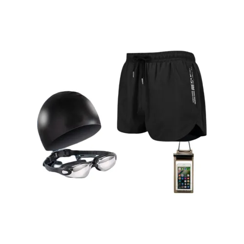 Yalu Preferred Swimming Sets Polyester+Elastane Hot Spring Men Black