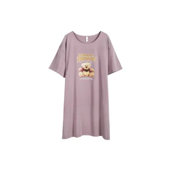 Xuan Liang Nightgown Women's Silent Purple