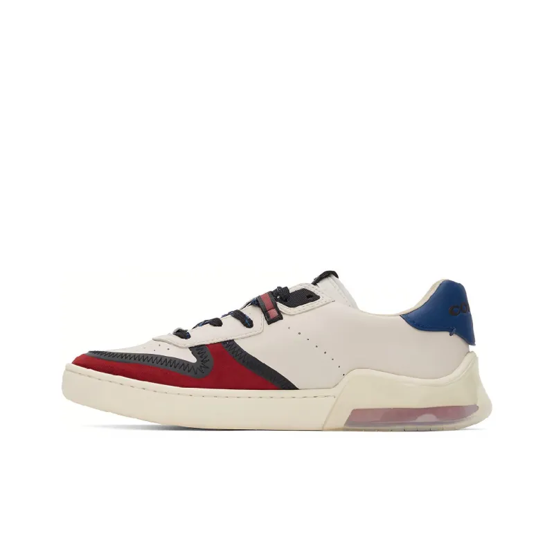 COACH CitySole Citysole Court Low-Top Stylish Skateboarding Shoes Men's Red Blue-0