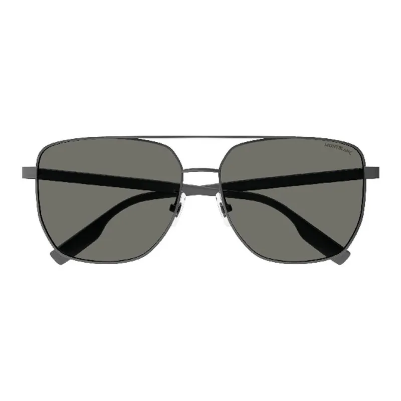MONTBLANC Metal Aviator Sunglasses Men Gray-1