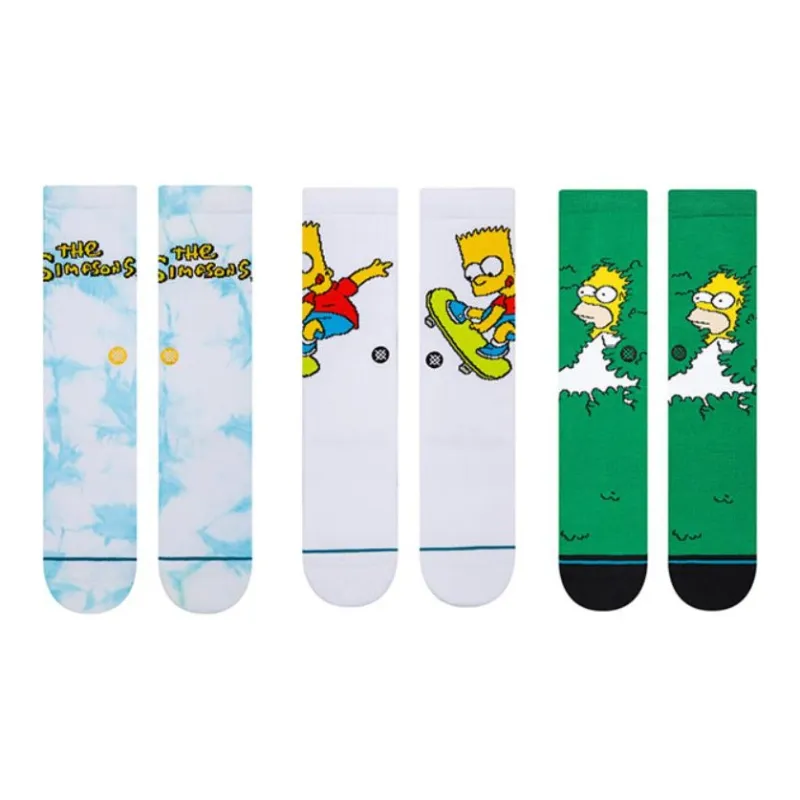 Stance x XINPUSENYIJIA,LIANMINGKUAN Mid Calf Socks Unisex 3 Pack Mixed Color-0