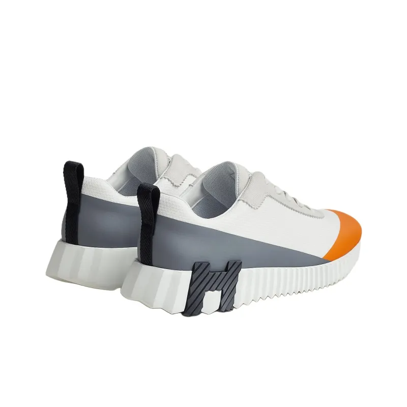 HERMES Bouncing Low Top Casual Shoes Women's White-2