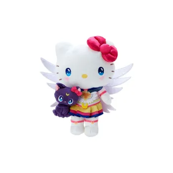 Sanrio Hello Kitty Sailor Moon, Luna Cosmos Theater Edition, Keychain Dolls Plush Pendant 24cm Height