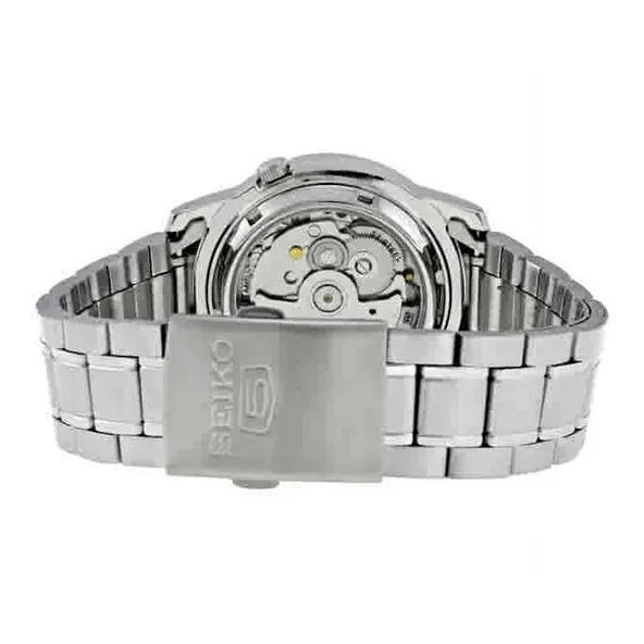 SEIKO Automatic Mechanical Movement Stainless Steel Strap Watch Men's Watches Blue Dial-4