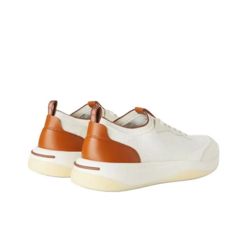 Loro Piana Low Top Casual Shoes Men White-3
