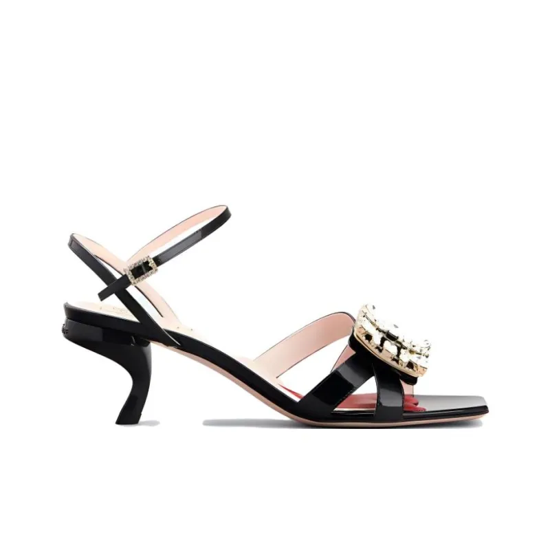 Roger Vivier One Strap Sandals Women's Black-1