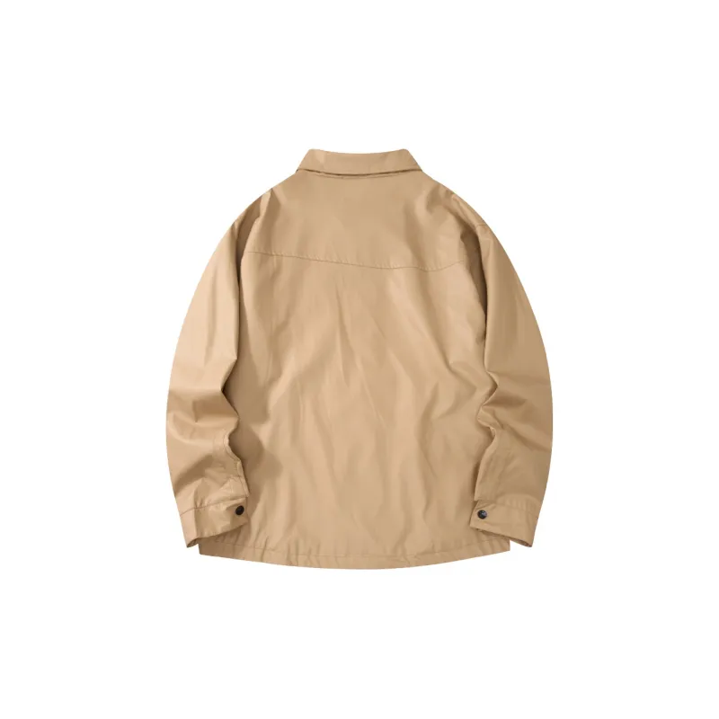 Suamoment Casual American Vintage Coat Top Unisex-3
