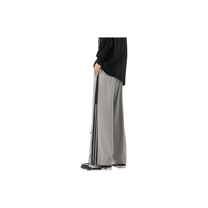 My Name Is MT Casual Pants Unisex Light Gray-1