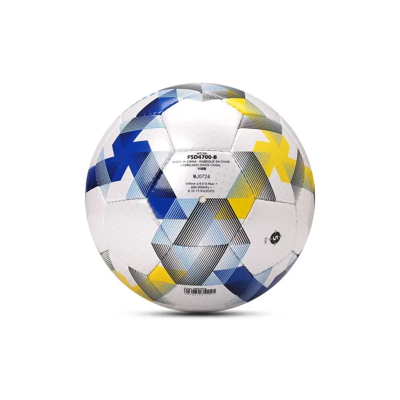 Molten Size 5 Ball Soccer PU Hand-Stitched Soccer Ball Unisex White-3