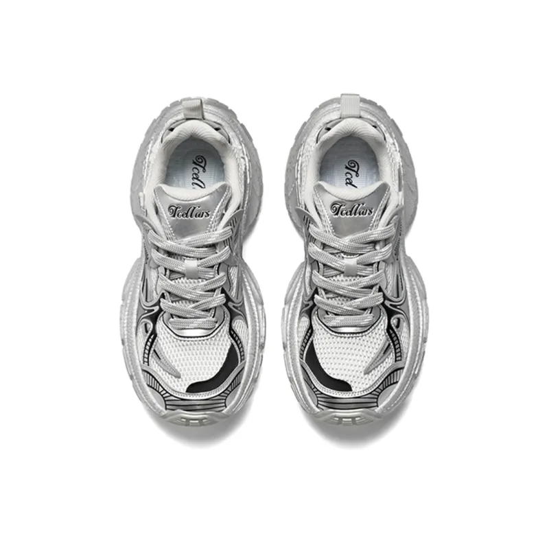 TCELLARS Cushioning, Abrasion Resistant, Breathable, Lightweight, Height Increasing Low Top Chunky Sneakers Unisex-11
