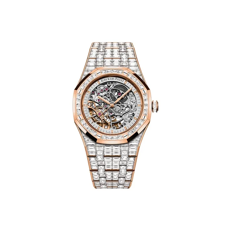 AUDEMARS PIGUET Royal Oak Series Men's Watches Watch Automatic Mechanical Movement 41mm Cut-Out Dial-0