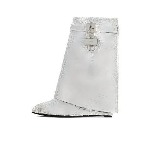 Givenchy 4G Ankle Boots Women's Silver