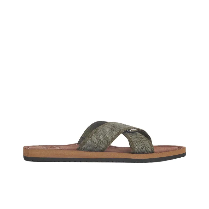 BARBOUR Slide Slippers Men Green-1