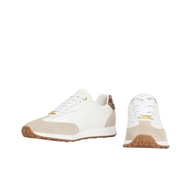 BARBOUR Aldrin Low-Top Casual Shoes Women's White-3