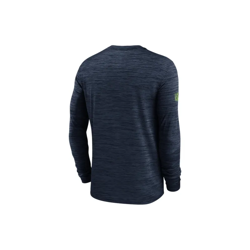 Nike Seattle Seahawks Sideline Velocity Men's Nike Dri FIT Nfl Long Sleeve T Shirt-1