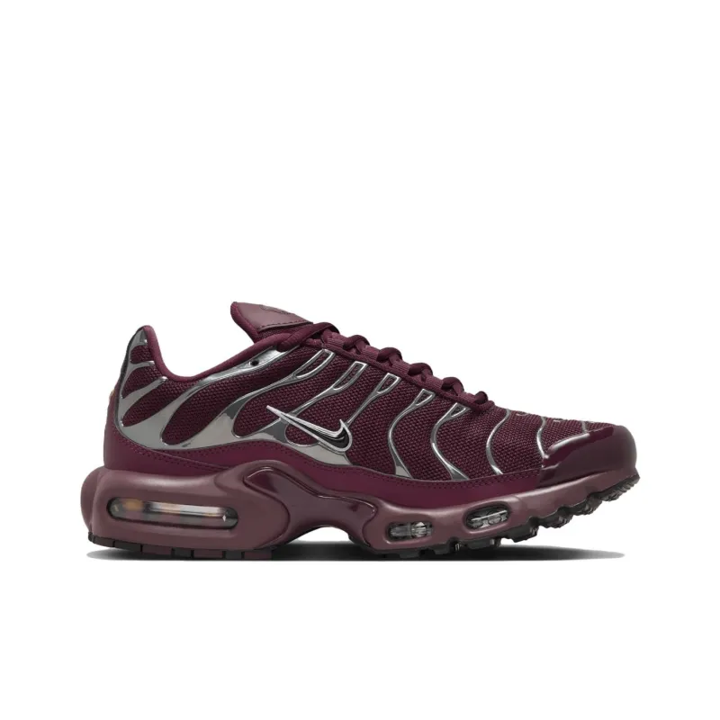 Nike Air Max Plus Se Night Maroon Metallic Silver Women's-1