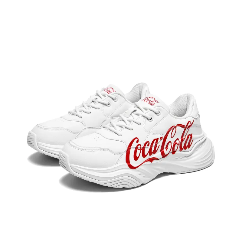 Coca-Cola Anti-Slip And Wear-Resistant Lightweight Low-Top Chunky Sneakers Unisex-2