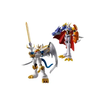 BANDAI Digimon Adventure Imperialdramon Holy Knight Shape & Omnimon Sugar Free Version Model Kits 10cm