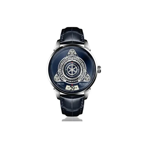 BEHRENS 오토매틱 메커니컬 무브먼트 남녀공용 스타십 컬렉션 중국 시계 42MM 블루