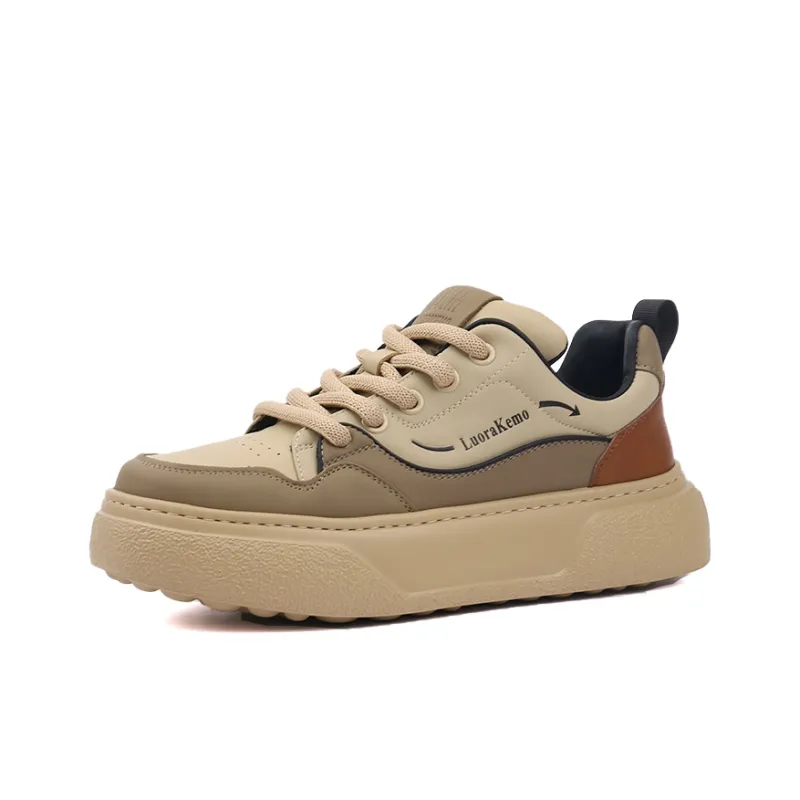 Tide Attack Low Top Skateboard Shoes Men Khaki-1