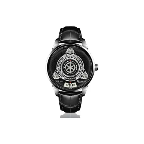 BEHRENS 오토매틱 메커니컬 무브먼트 남녀공용 스타십 컬렉션 중국 시계 42MM 블랙