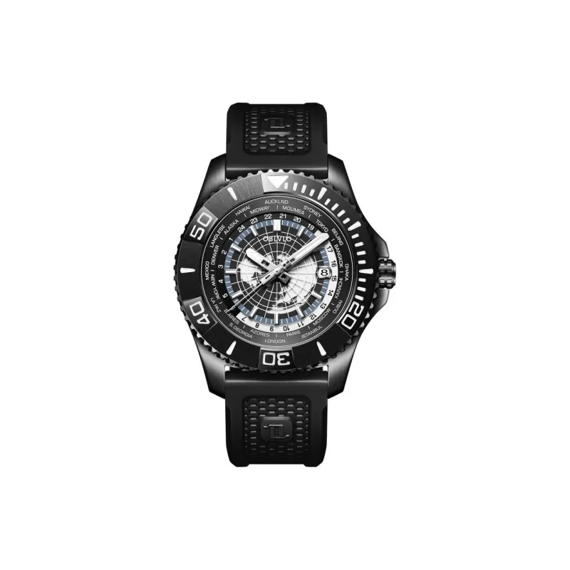 OBLVLO Automatic Mechanical Movement Watch Men's Watches Black Dial-0