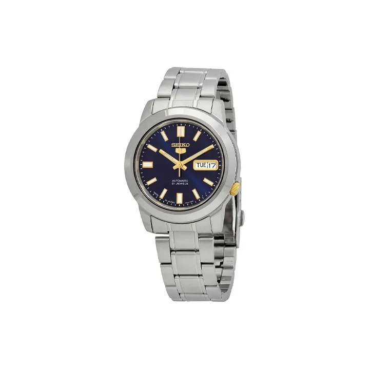 SEIKO Seiko5 Collection Automatic Mechanical Movement Stainless Steel Strap Watch 38mm Unisex Blue Dial Snkl79k1-1