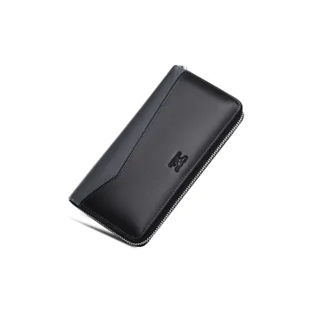 SEPTWOLVES Cow Leather Clutch Men Black