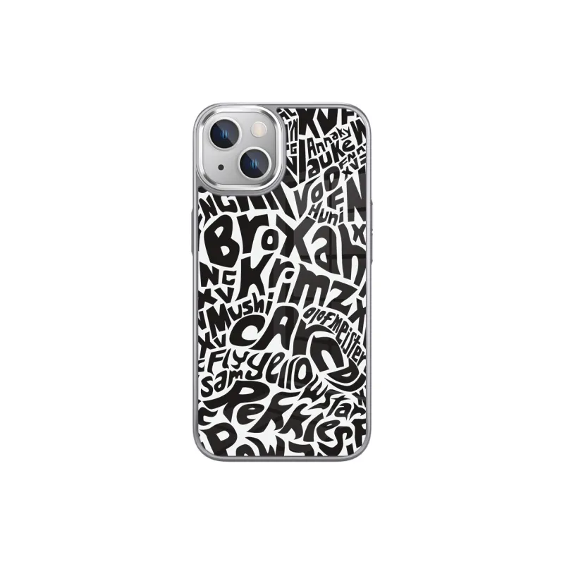 MSMF Glass Material Text Street Phone Cases Compatible With IPhone 11/12/13/14/15/16 Plus/Pro/MAX-0