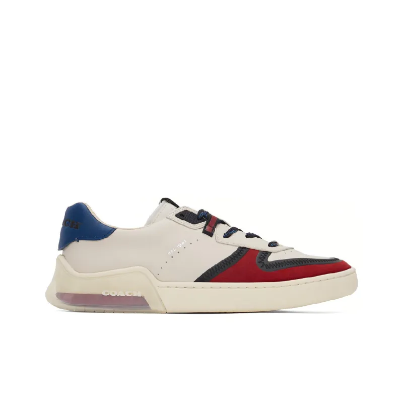 COACH CitySole Citysole Court Low-Top Stylish Skateboarding Shoes Men's Red Blue-1