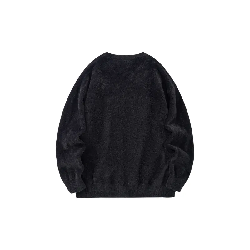 Suamoment Casual Loose Fit Wool Knitwear Unisex-1
