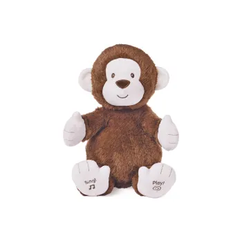GUND Clapping Monkey Singing Clapping Monkey Baby Soothing Music Toy Dolls Plush Doll 30cm High