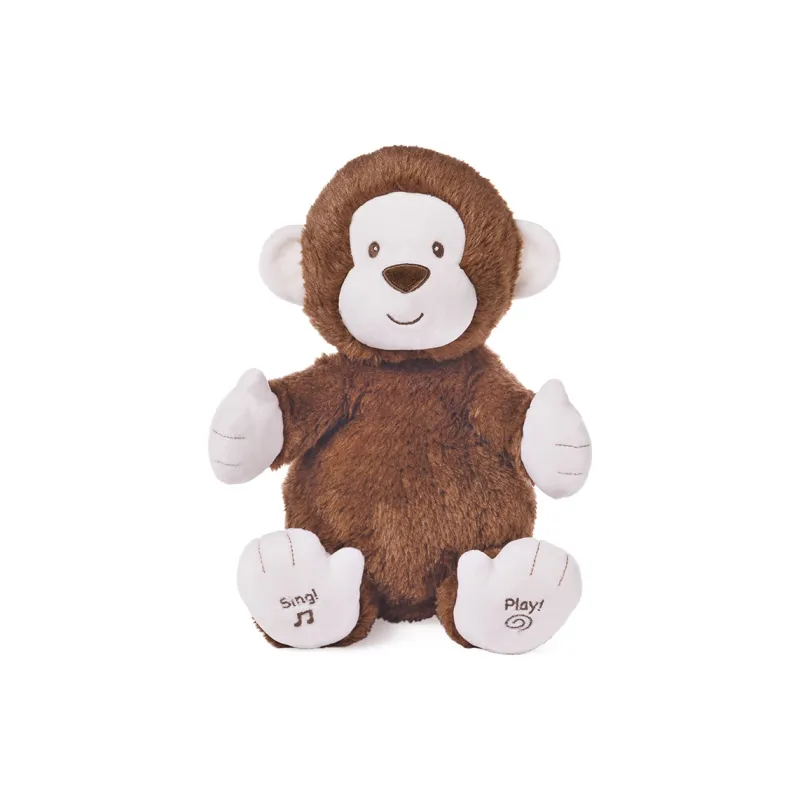 GUND Clapping Monkey Singing Clapping Monkey Baby Soothing Music Toy Dolls Plush Doll 30cm High-0