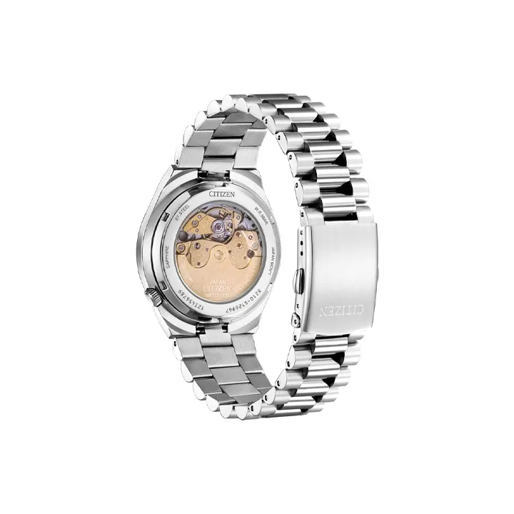 CITIZEN Collection Automatic Mechanical Movement Stainless Steel Strap Watch Unisex Blue Dial NJ0151 88L-1