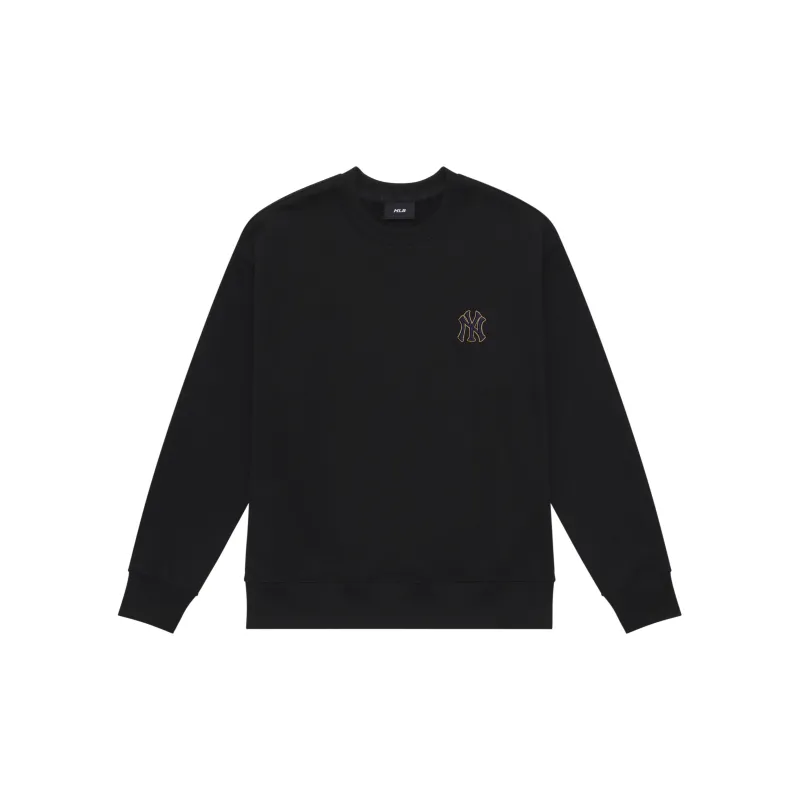 MLB MONOGRAM Collection New York Yankees 24FW Crewneck Sweatshirt Unisex Black-1