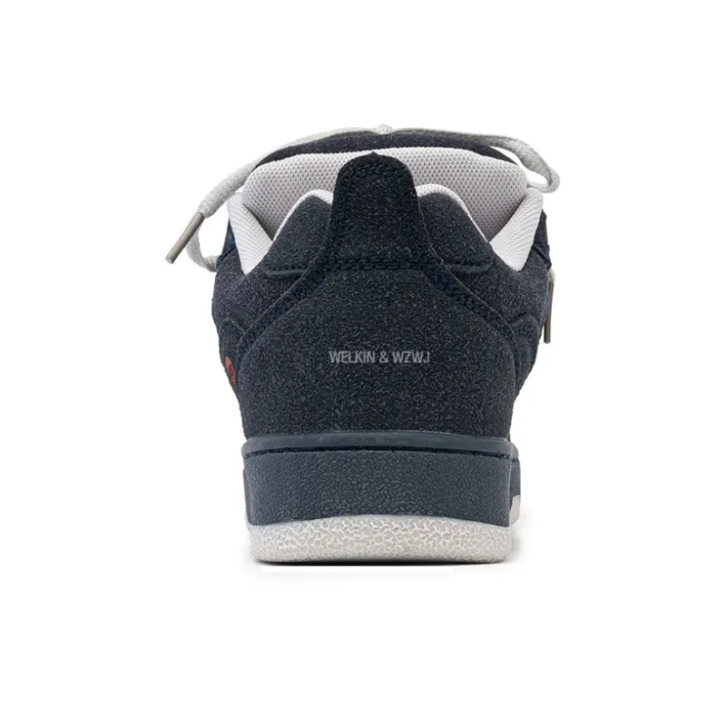 WELKIN&WZWJ Puffy Shoes Wear resistant, Lightweight, Breathable, And Non slip. Low Top Skateboard Shoes Unisex-3