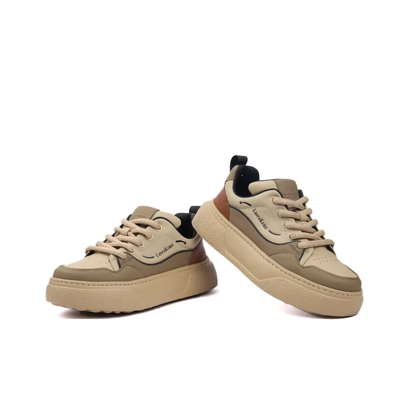 Tide Attack Low Top Skateboard Shoes Men Khaki-3