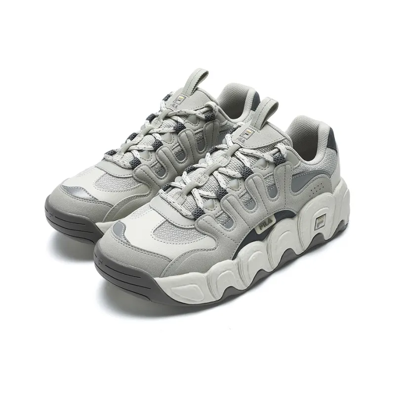 FILA Croissant Slip Resistant Low Top Running Shoes Men's Gray Green-3