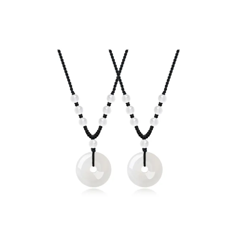 TRUE ME Chalcedony Jade Necklaces Unisex-3