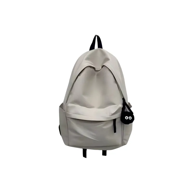 LEXI Oxford Japanese Style Solid Color Large Capacity Backpack Unisex Multicolor-3