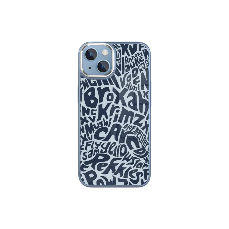 MSMF Glass Material Text Street Phone Cases Compatible With IPhone 11/12/13/14/15/16 Plus/Pro/MAX-2