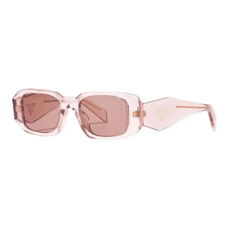 PRADA Plate Frame Metal Enamel Rectangular Sunglasses Women's Multicolor-4