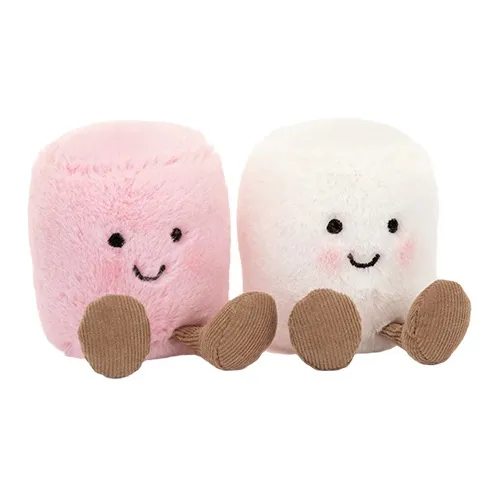 JELLYCAT Amuseables Pink And White Marshmallows Plush Toy-0