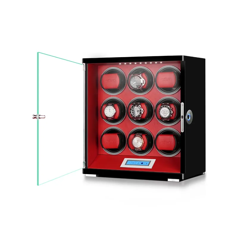 DRIKLUX 6 Epitopes/9 Epitopes Watch Winder Black Red Unisex-12