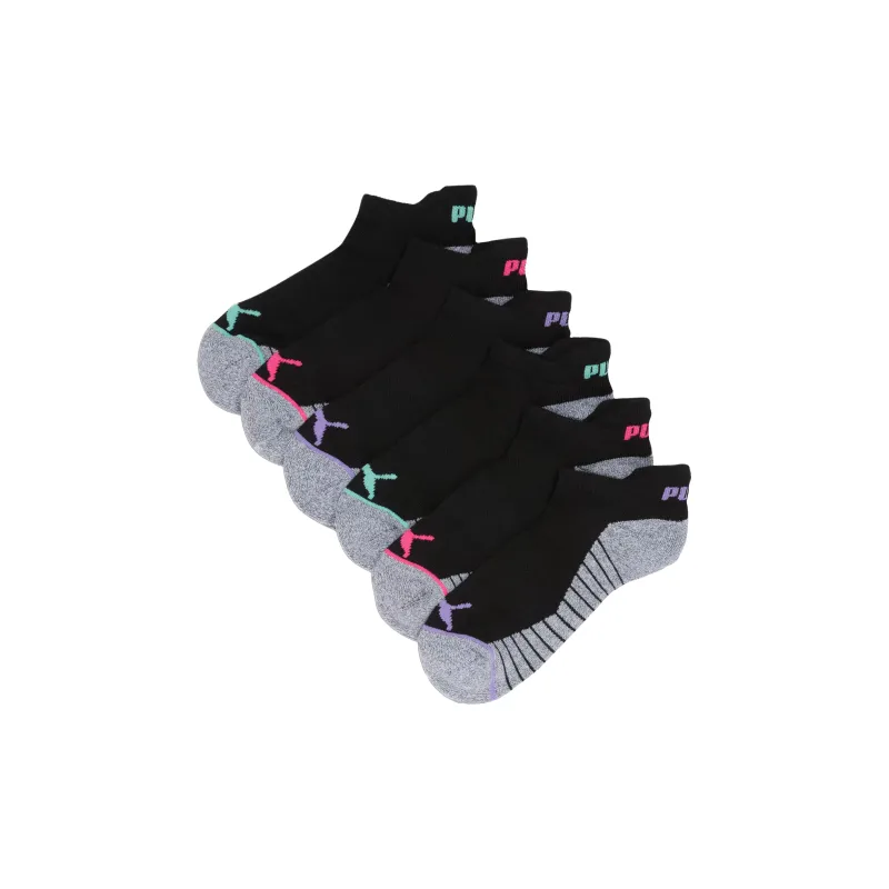 PUMA Calcetines De Corte Bajo De Felpa Para Mujer 6 Pares-0