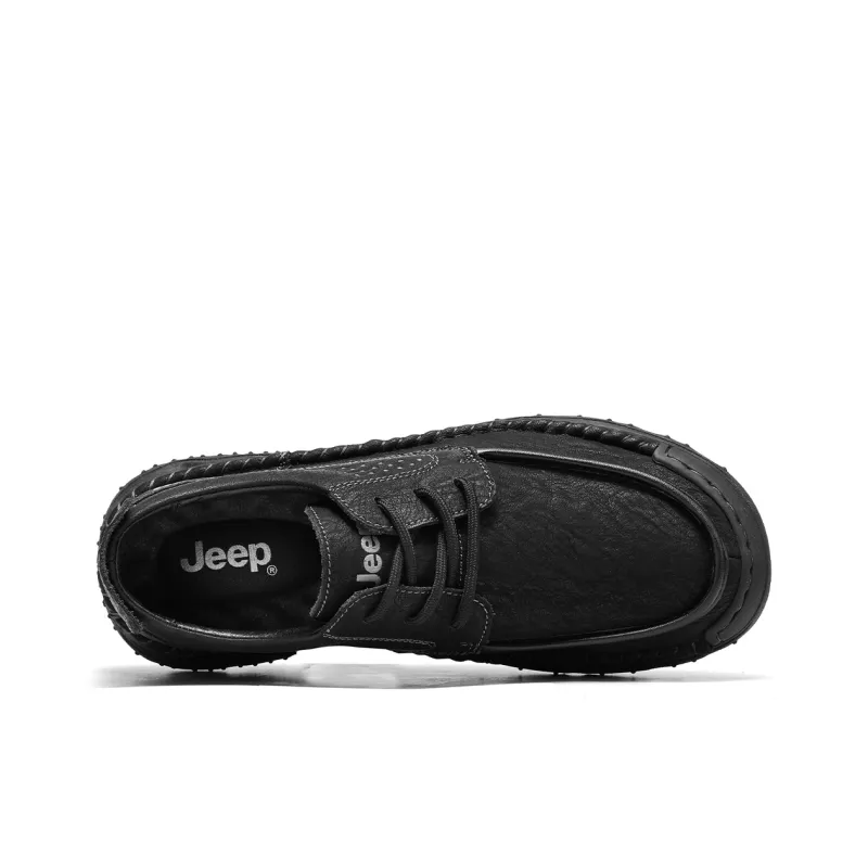 Jeep Men's Shoes Fall New Arrival Casual Leather Shoes Men-2
