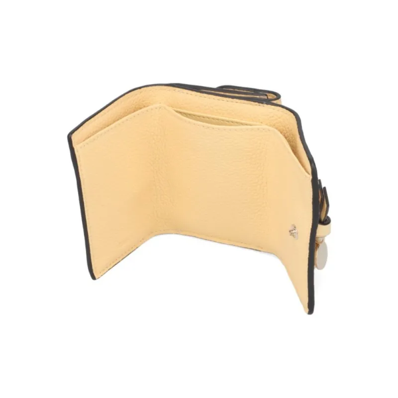Chloe Alphabet Grained Calfskin Clutch Mini Women's Soft Yellow-3