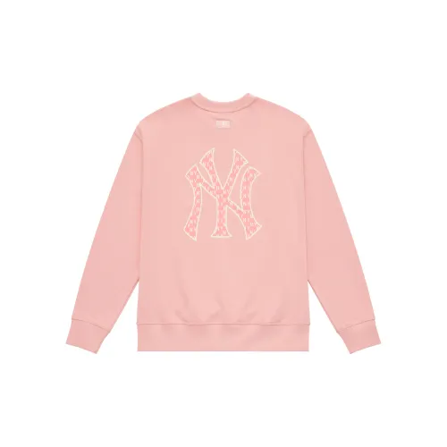 MLB MONOGRAM Reading Collection Sweatshirts Unisex Pink