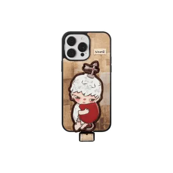 POP MART Hirono Ono Mute Drama Collection Webbing Phone Case For IPhone 13 Pro Ma Trend Based Products